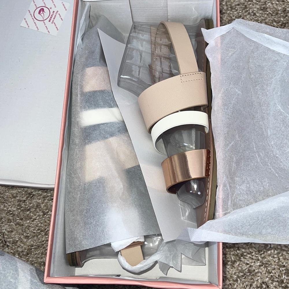 SHEIN ROSE GOLD SANDALS